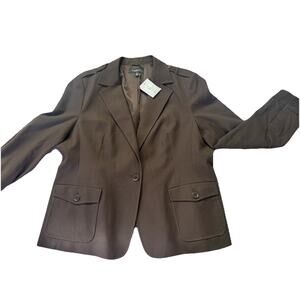 Talbots Brown Blazer And Pants Mismatched Size NWT Stretch Office